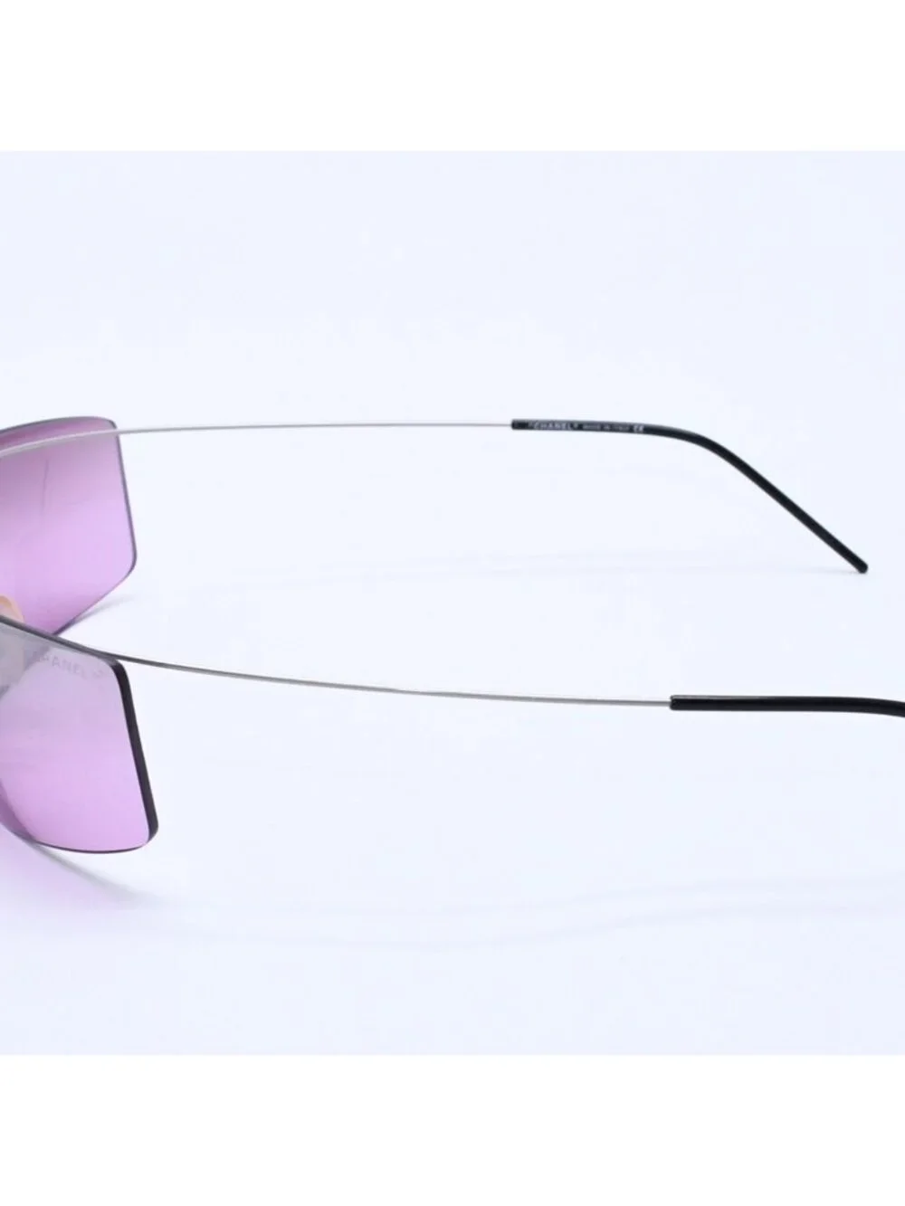 Chanel Folding Front CC Logo Sunglasses 62 17 Purple Lens Eyewear